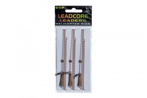 Готовая оснастка ESP Leadcore Leaders Helicopter Rigs 3шт.