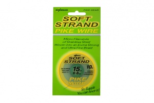 Поводковый материал Drennan Soft Strand Pike Wire 10м (15lb 6,8кг D/TPSF015)