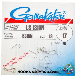 Крючки Gamakatsu LS-1310N цвет никель уп.25 шт. (размер 12 N/146537-01200-00000)