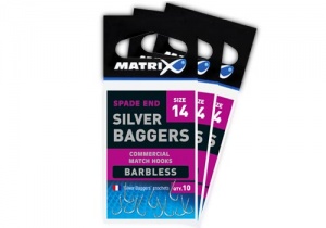 Крючки Matrix Silver Bagger Barbless
