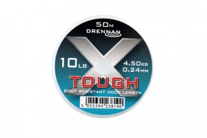 Леска Drennan X-Tough Hooklink 50м (4lb 0.15mm D/LCXT015)