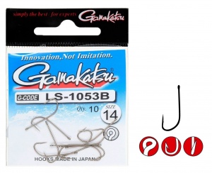 Крючки Gamakatsu LS-1053B бронза уп.10 шт. (размер 10 N/147921-01000-00000)