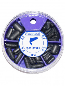 Набор грузил Salmo Extra Soft малый 5 секций  (0,7г-3,0г  60г S/1005-S004)
