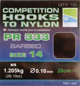 Готовый поводок Preston PR 333 Hooks To Nylon (размер 14 P/PCHN333/14)