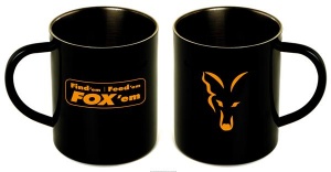Кружка Fox из нержавеющей стали 400 мл XL черная 