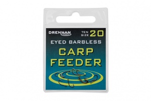Крючки Drennan Eyed Barbless Carp Feeder 10 шт (размер 12 D/HEBFD012)