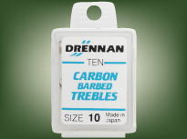 Крючки тройники Drennan Carbon Trebles Barbed 10шт.