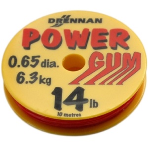 Резина амортизирующая Drennan Power Gum 10м (14 lb зеленая  D/LCPG142G)