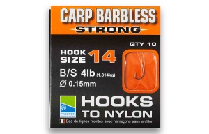 Готовый поводок Preston Carp Strong Hooks To Nylon  (размер 16 P/PHNCS/16)